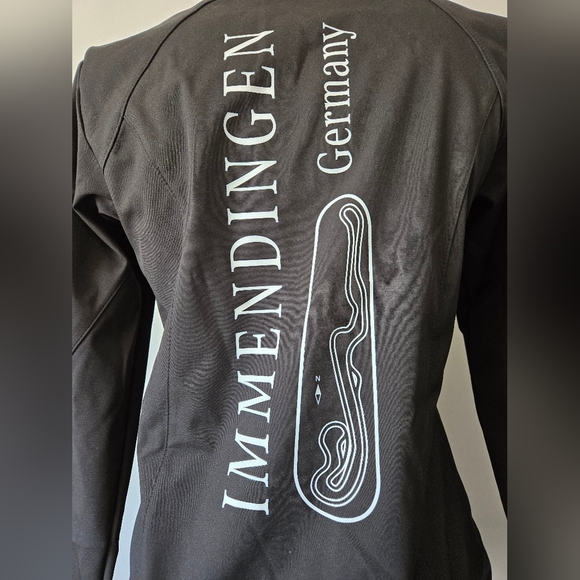 JAMES & NICHOLSON MERCEDES Black Jacket with BMW testing Track Back. Size Small - Picture 8 of 15